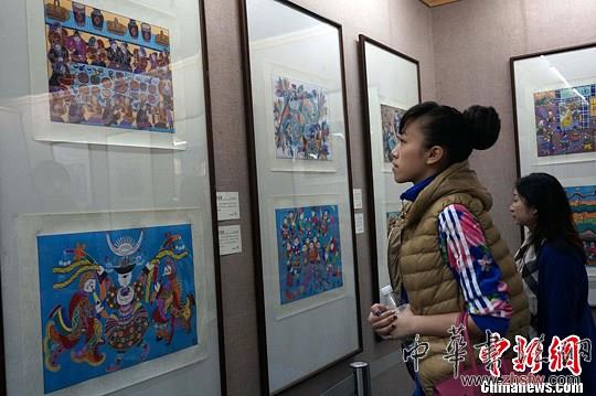 贵州农民画展桂林开展