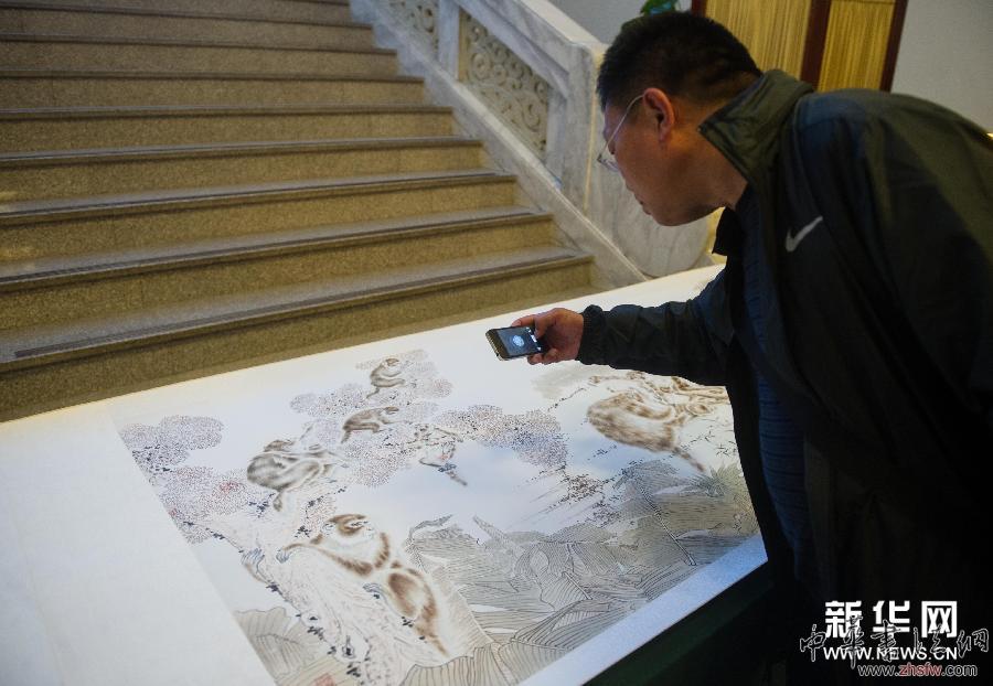（晚报）（4）韩必省书画作品展在京举行