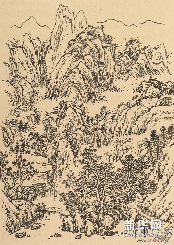 国画速写 33×23.5cm 