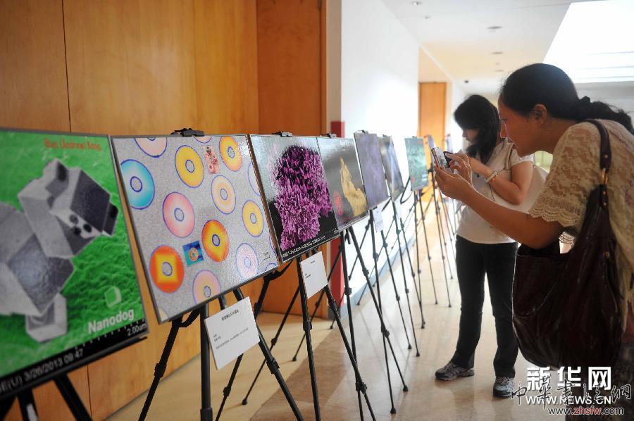 #（社会）（3）复旦大学举行纳米艺术展