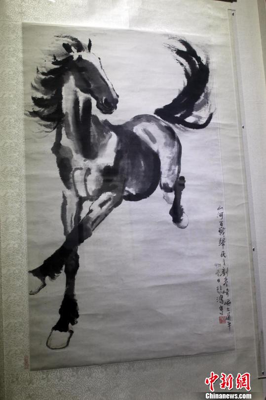 齐白石徐悲鸿等名家200余幅书画作亮相河南（图）