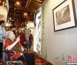 李可染夫人观《雄狮渡江图》
