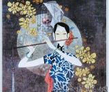 良宵（彩墨画）