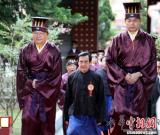 台湾各地祭孔 马英九台北上香 图