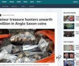英破产寻宝家挖出5251枚古币：约130万英镑